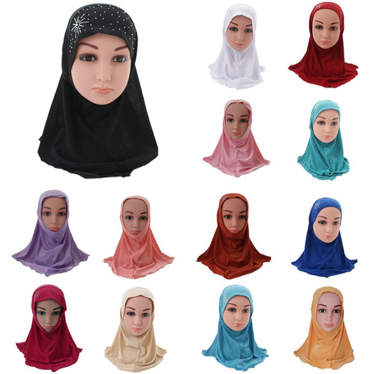 KIDS INSTANT HIJABS IN RHINESTONES