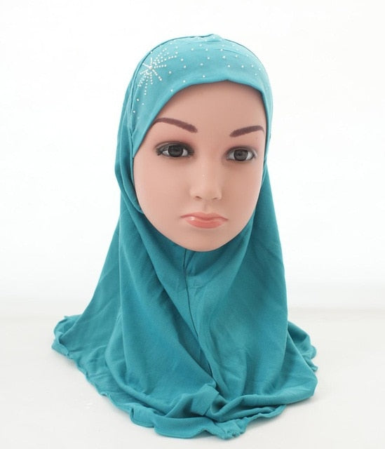 KIDS INSTANT HIJABS IN RHINESTONES