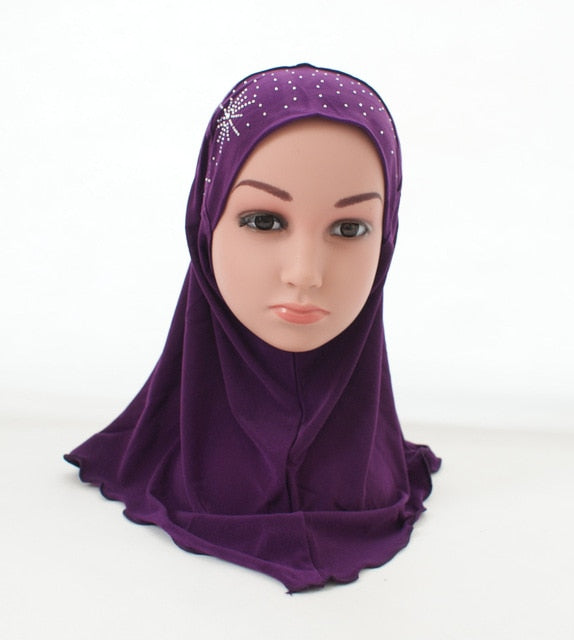 KIDS INSTANT HIJABS IN RHINESTONES