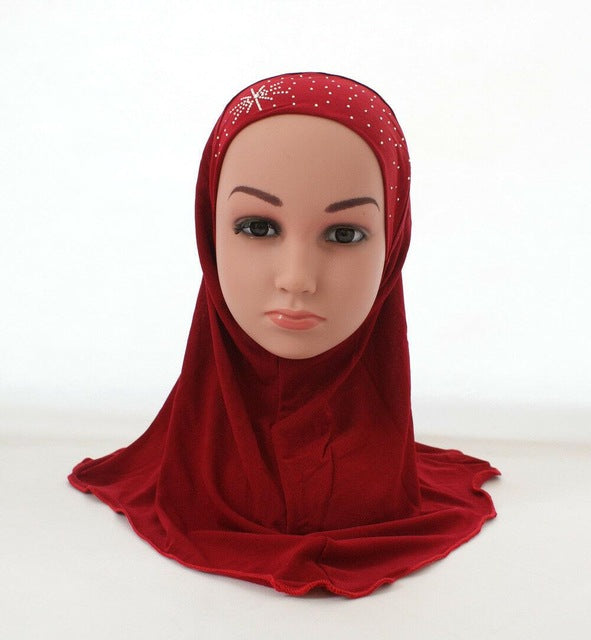 KIDS INSTANT HIJABS IN RHINESTONES