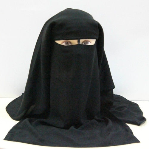 NIQAB| DOUBLE LAYERED|BLACK COLOUR ONLY